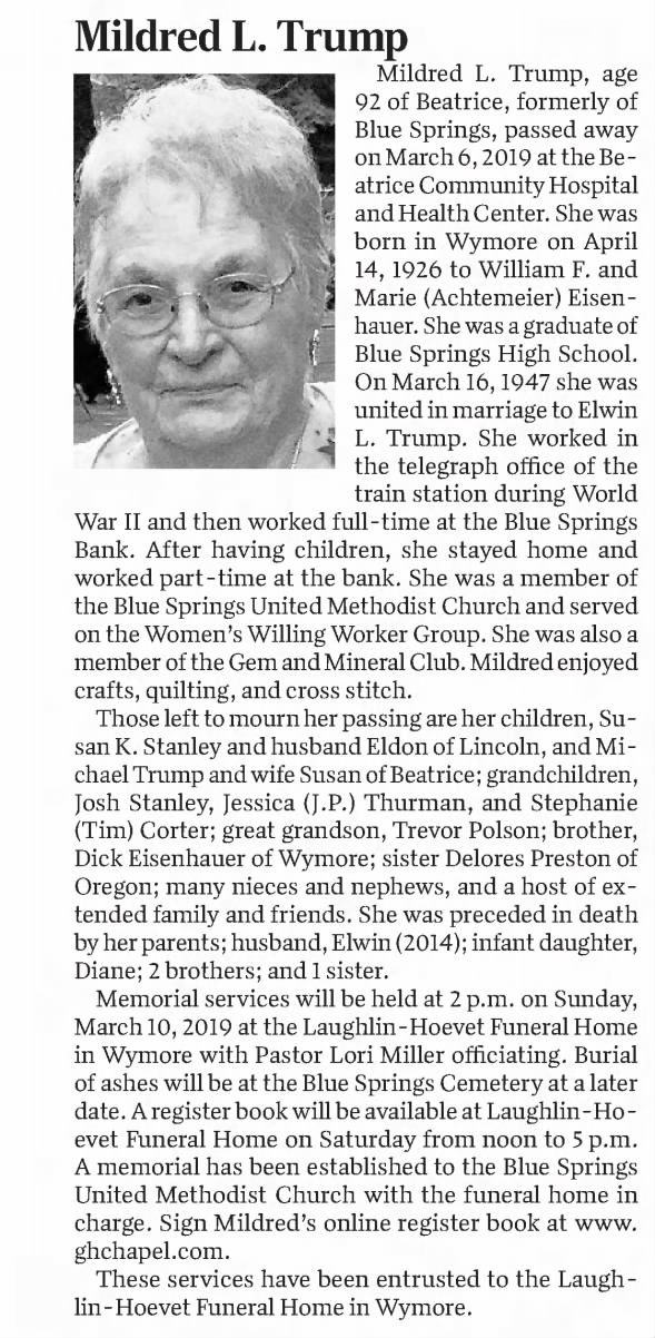 Clipping from Beatrice Daily Sun